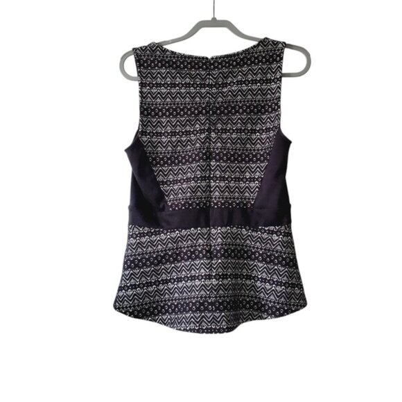 Anthropologie Deletta Peplum Y2K Stretch Lace Structured Sleeveless Boho Top M - Picture 3 of 6